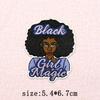 Black Girl Embroidery Patch Iron On Patches For Clothing Black Girl Magic Patches On Clothes DIY Sewing Ironing Patch Applique