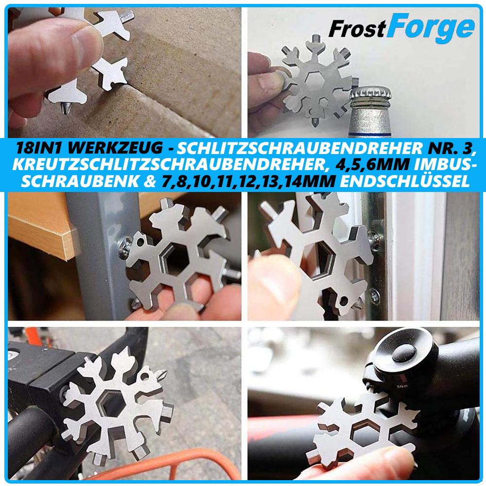 FrostForge Multiverktøy Snøkrystall Rustfritt stål Multifunksjonsverktøy Verktøy 18-1