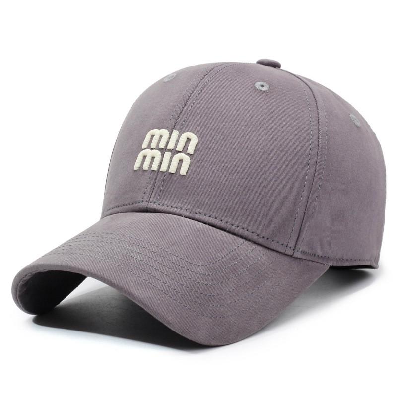 Spring Autumn Cotton Baseball Cap With Embroidered Letters For Casual Outdoor Sun Protection