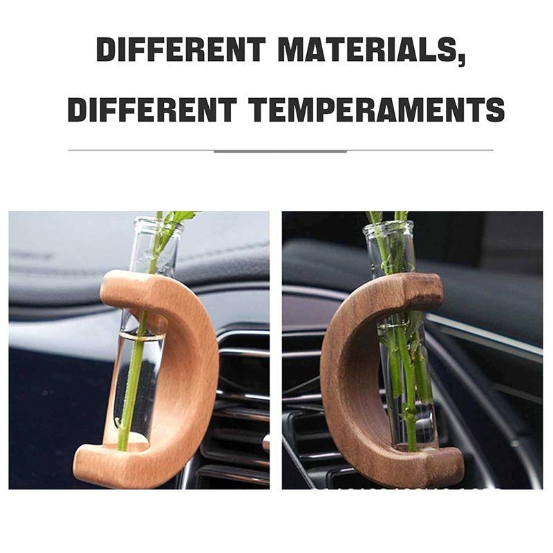 M-Modern-Car Vase Vent Clip, Car Vent Propagation, Mini Car Flower Vase Vent Clip, Car Flower Vase Clip Holder Glass Tube, Durab