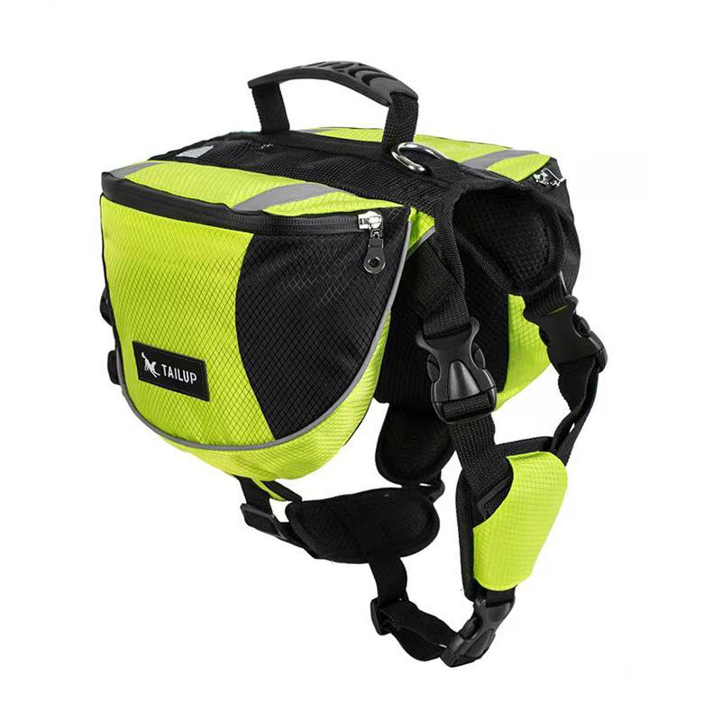 Pet Outdoor Backpack Large Capacity Dog Adjustable Saddle Bag Luxury Dog Backpack Harness Carrier For Traveling Hiking