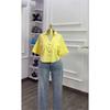 Women's 2026 Summer New Design Loose Fit Versatile Fashionable Short Collared Shirt Top