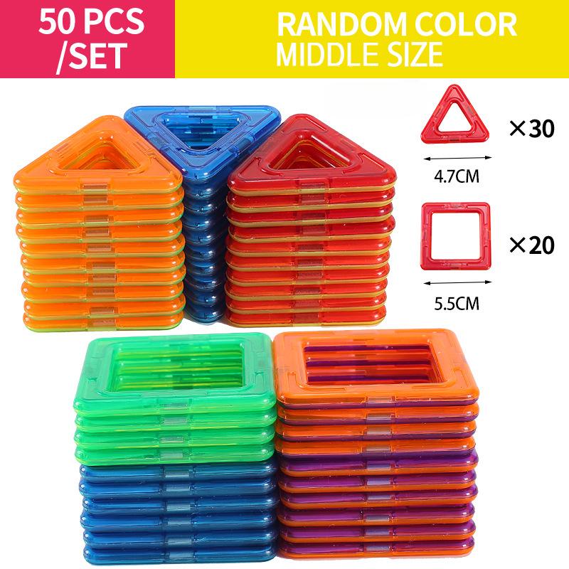 

Магнитные блоки STEM игрушка 3D конструктор головоломка для детей от 3 лет 50pcs