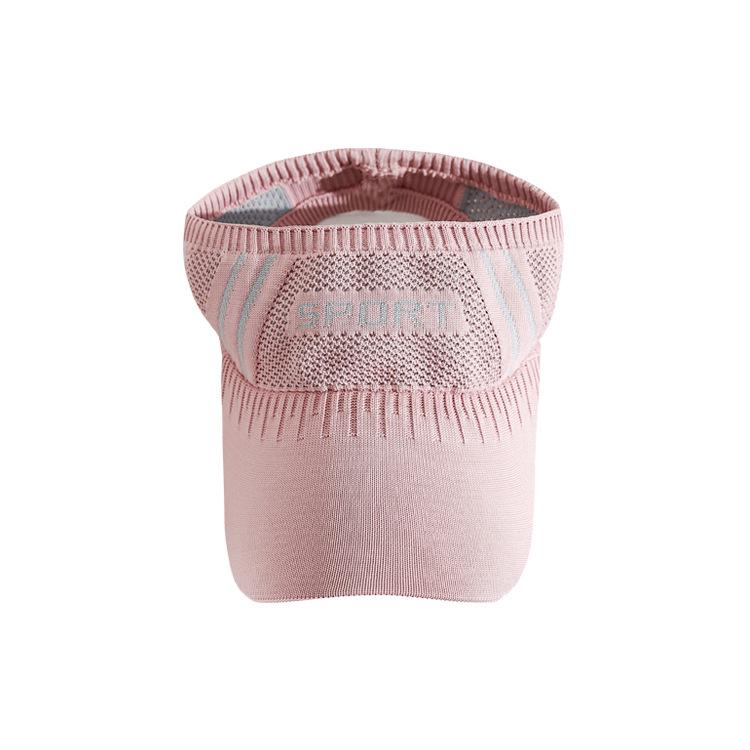 Women's Lightweight Breathable Knitted Ponytail Sun Hat - UV Protection, Topless Design for Sports