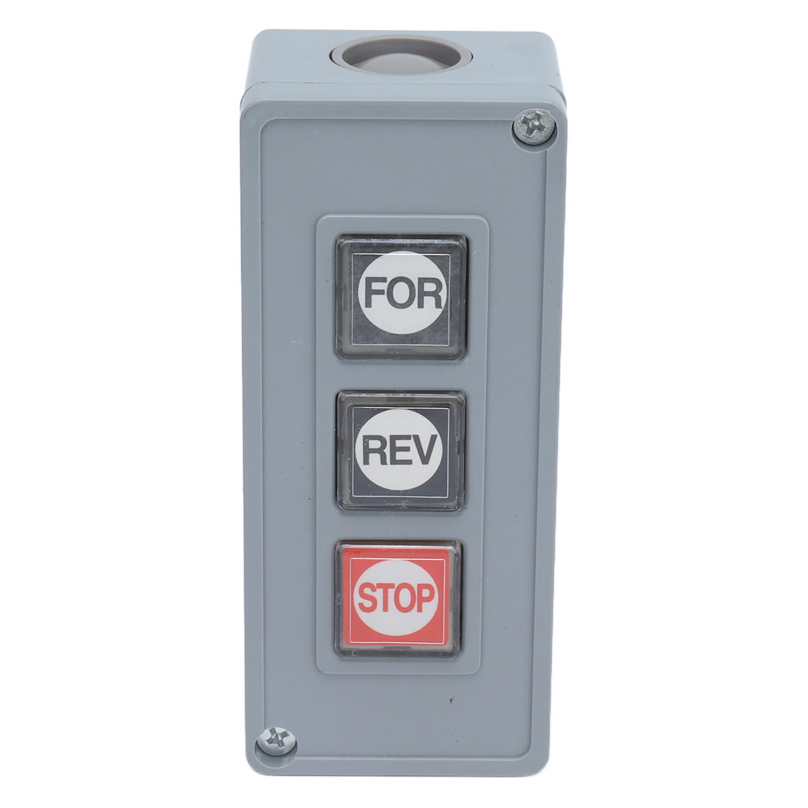 

Push Button Switch Press Power Control Station Box Self Resetting 250V AC TPB3