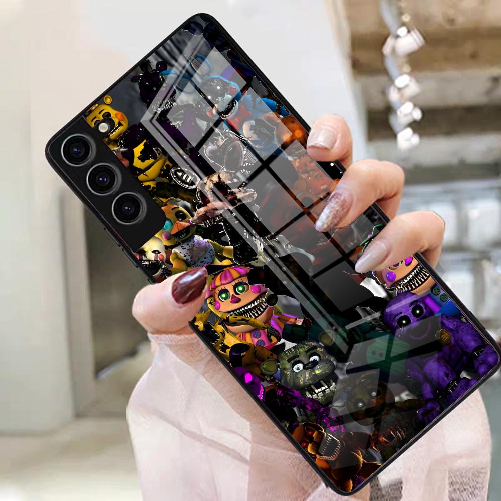F-Fnaf F-Five Nights At Freddys Phone Case For Samsung S25 Edge Ultra S23 S22 S21 S20 Ultra Plus S24 Fe A54 A53 A25 Glass Cover