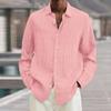 Design Sense Solid Color Shirt Men's Long Sleeved Spring Autumn Trendy Brand Loose Casual Shirts Men’s