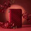 Zipper Clear Pocket Jewelry Storage Book Velvet Jewelry Storage Bag  for Home