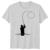 Fishing Fly Fishing Unisexs TShirt Angler Outdoor Hobby Tee