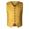 Men's Casual Plaid Vest Men's Slim Vest Men's Jacket Vintage Wool Herringbone Retro Satin