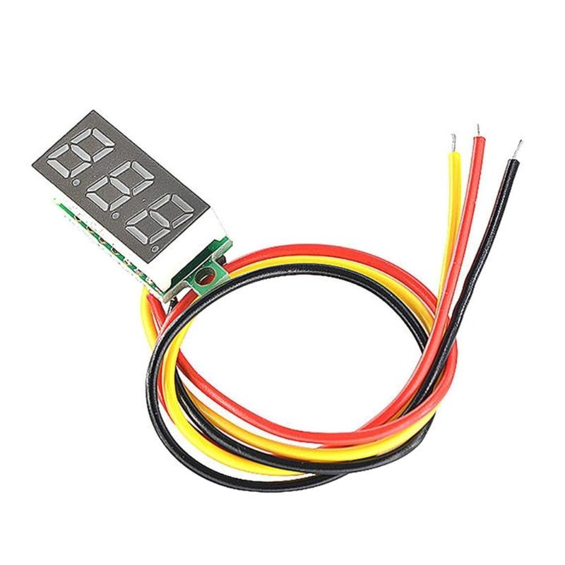 10Pieces Voltage Tester Mini Digital DC Voltmeter with 0.28 Inch LED Display Display Voltage Tester Meter DC 0-100V