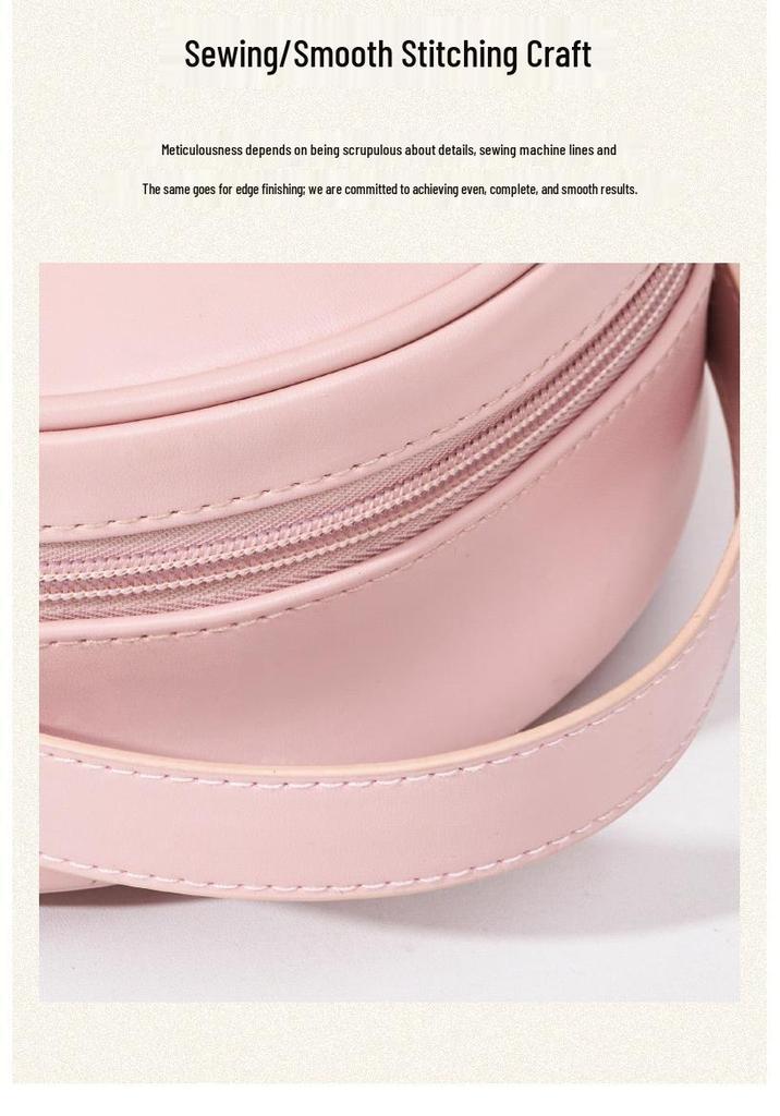 Waterproof Half-Circle Lipstick Makeup Bag - Large Capacity Travel Handbag