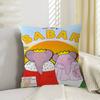 Funda de Almohada de Dibujos Animados Babar El Elefante para Dormitorio y Sala de Estar Cubierta Decorativa para Cojín de Sofá