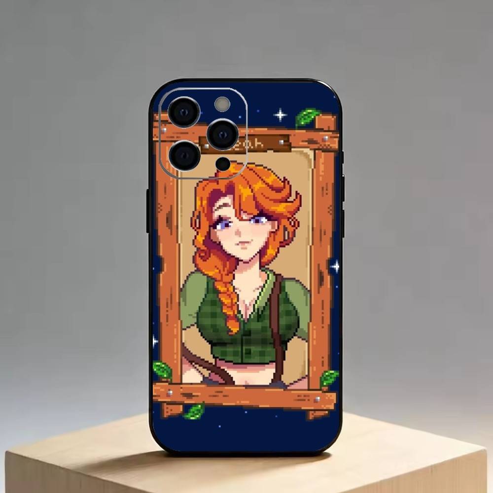 Stardew Valley   Phone Case For iPhone 17,16,15,14,13,12,11 Plus,Pro Max,XS,Soft Silicone Black Cover