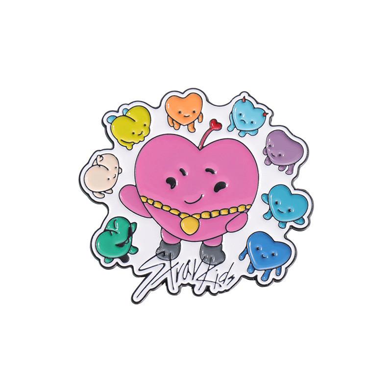 Eyecatching Cartoon Character Brooch Set With Vibrant Colors For Stylish Accessories