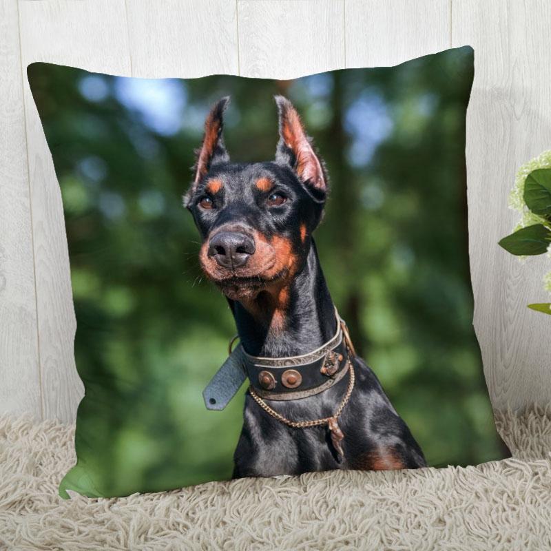 Pillowcase Doberman Pinscher  Modern Home Living Room Decoration
