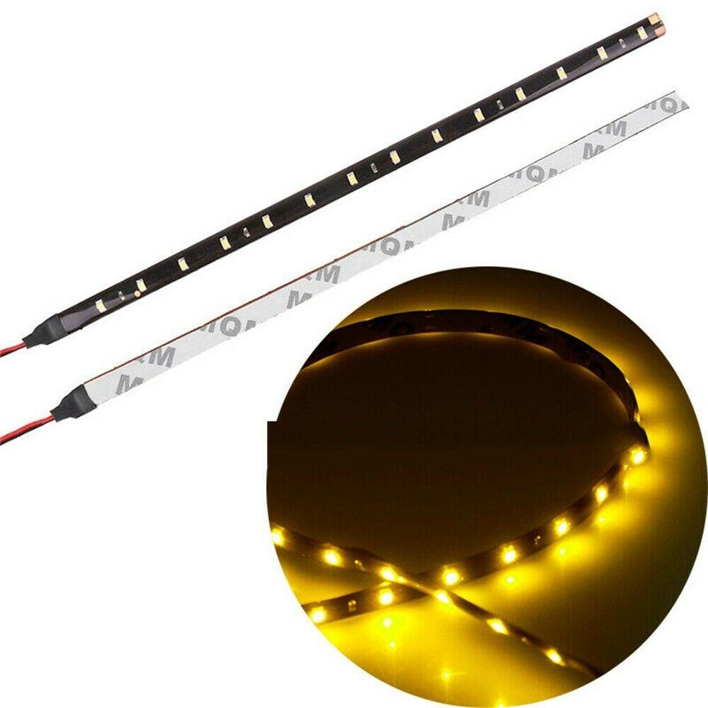 30/60CM 2835 Lamp Bead Flexible Strip Light 12V LED Strip Light Car DRL Lamp Waterproof Car& Motorcycle Tear Eye Light Big Power