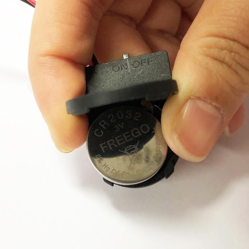 5PCS CR2032 Button Coin Cell Battery Socket Holder Case Cover with ON-OFF Switch 3V Battery Storage Box