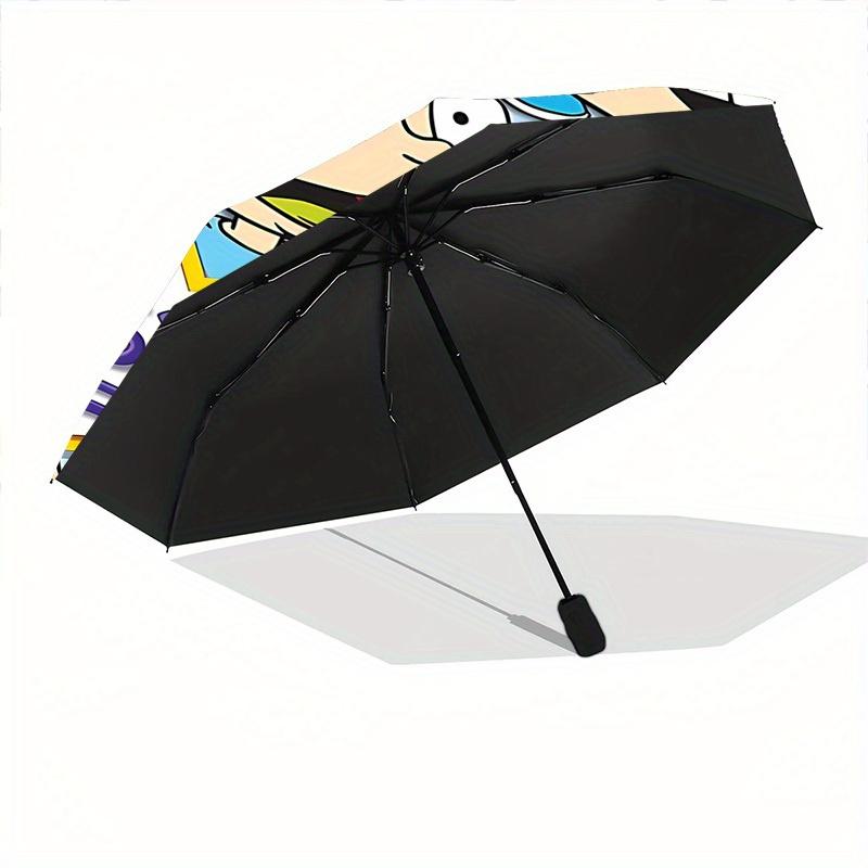 Rugrats Automatic Open Umbrella Compact Foldable Design, Durable Fabric for Casual Travel Companion for Outdoor a0822036