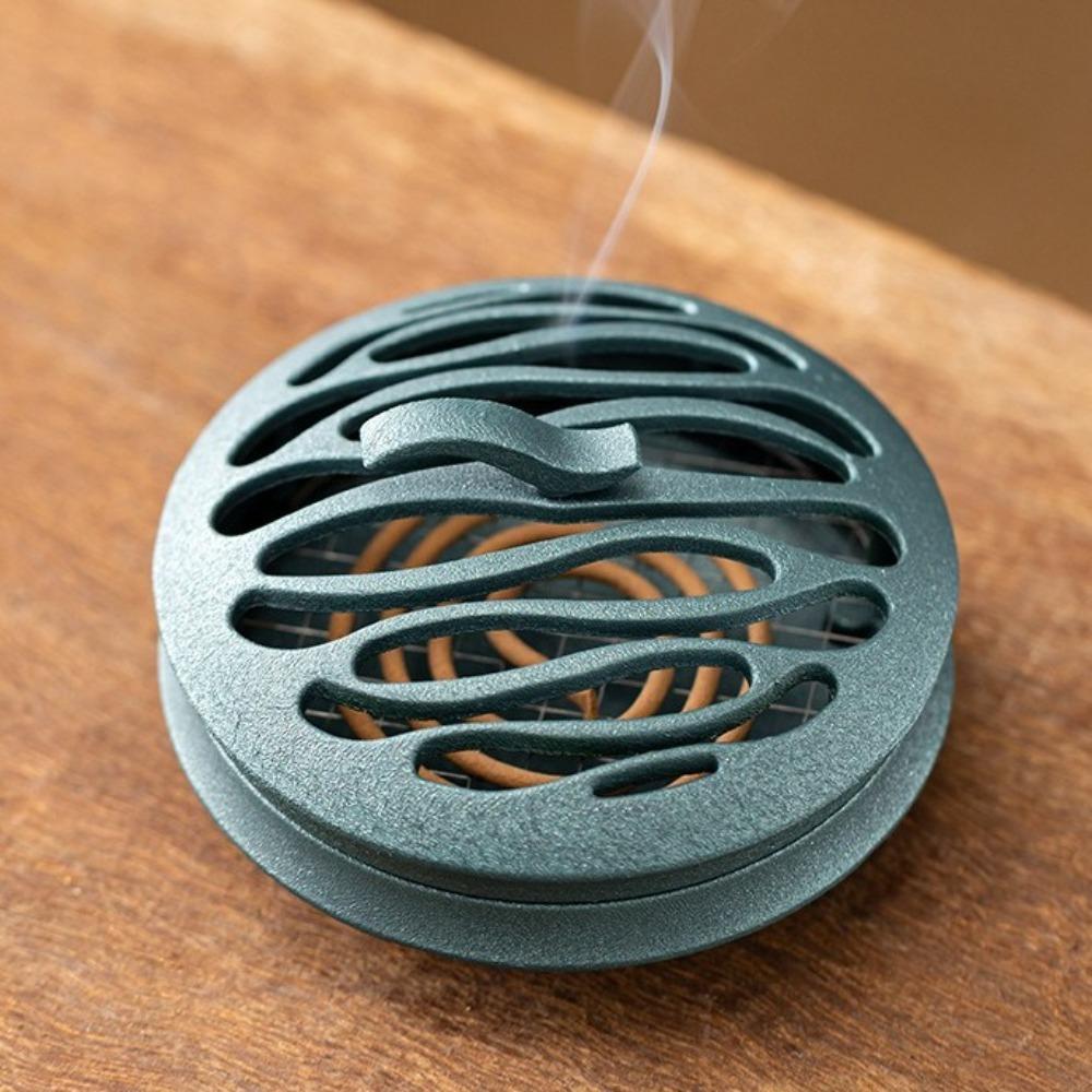 Minimalist Aromatherapy Stove Hollow Design Fragrance Censer  Tabletop Decoration синий