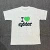 T-shirt Unisex con Stampa di Lettere in Schiuma Hip Hop Euro-Americano: Scollo Rotondo, Manica Corta, Design alla Moda
