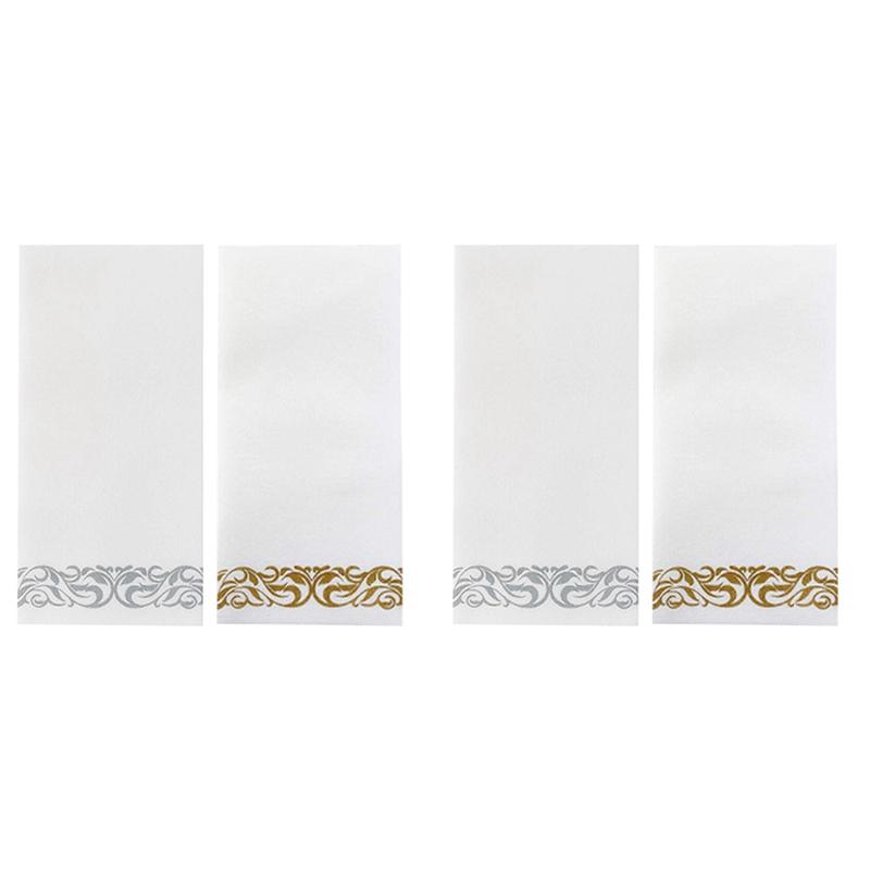 200Pcs Disposable Hand Towels Paper Napkin Bathroom Weddings Party Hotel Napkins Paper Soft And Absorbent Airlaid Paper