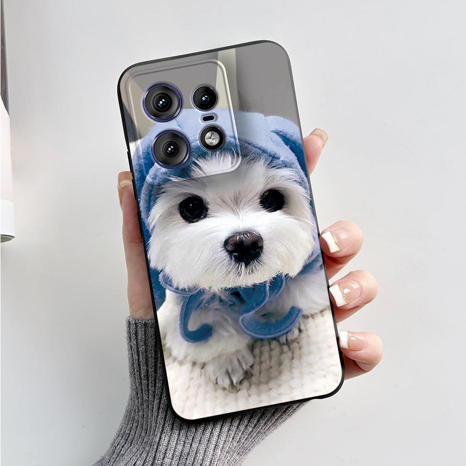 For Motorola Edge 50 Pro Ultra Fusion Case Stylish Pattern Soft Silicone Back Cover for Moto Edge 50 Pro Ultra Fusion Capa Funda
