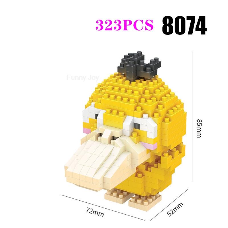 Funny Pokemon Building Blocks Assembly Anime Picachu Charizard Doll Blastoise Bulbasaur Gengar Pokémon Bricks Toy for Kid Gift