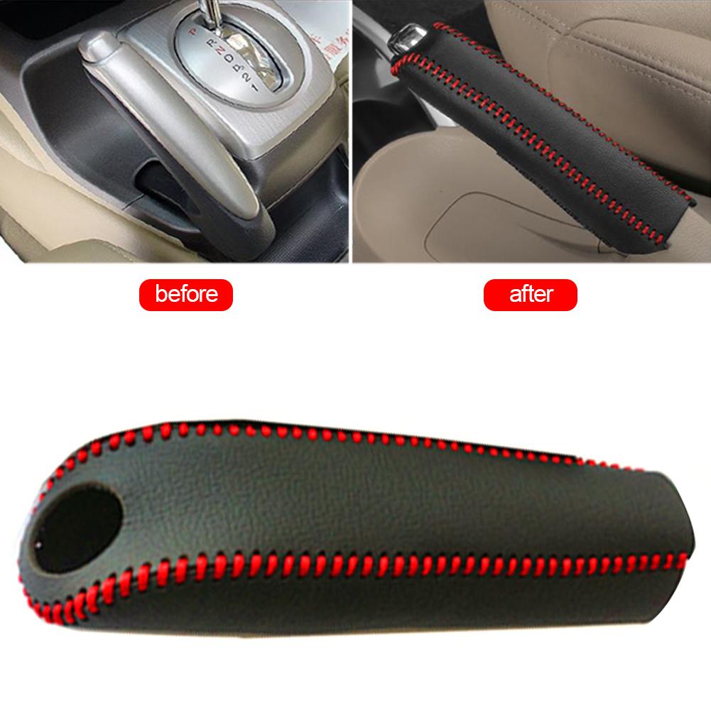 Copertura Freno a Mano in Pelle per Cambio Auto Interno per Volkswagen VW Passat B7 B8 Bora POLO GOLF 6 7 Jetta MK6 RS Honda Universale