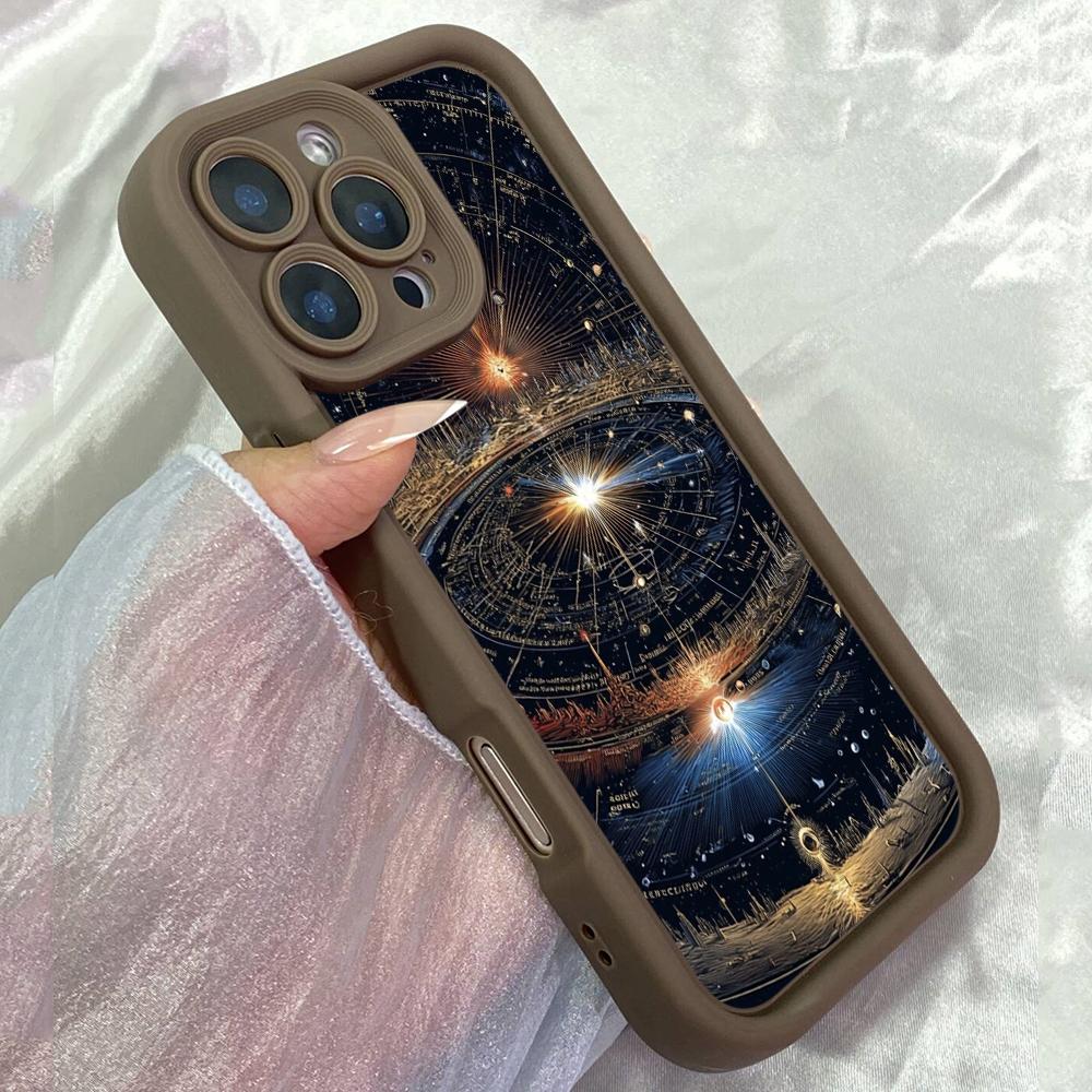 

JT538 The Shape of Pure Intelligence for iPhone 17 16 15 14 13 12 11 Pro Max Samsung S26 S25 Ultra A17 A07 A56 A16 Xiaomi 15T Redmi 15c 14C Soft Case Redmi 15C 4G/5G(171.6) коричневий