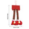 Trunk Ornaments Santa Claus Pendant Christmas Santa Claus Legs For Wreath For Tree Home Automobile SUV Truck Motorcycle RV