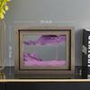 Moving Sand Art 3D Sandscape Quicksand Liquid Hourglass Rotatable Wooden Frame Flowing Sand Painting Office Home Decor Gifts