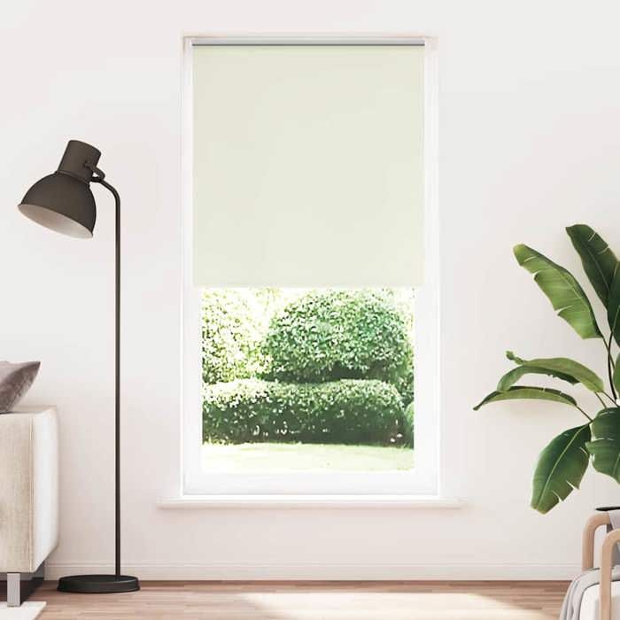 VidaXL Store enrouleur occultant blanc cassé 95x210cm largeur du tissu, store de jour et de nuit, store de cuisine, store 4011699