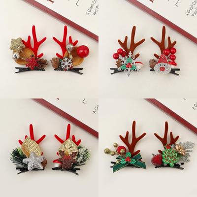 Christmas Hair Clips, Children's Decorative Accessories, Holiday Decorations