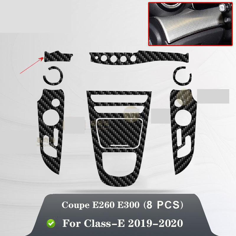 Pentru Mercedes Benz W213 Class-E Coupe - Film interior auto din fibră de carbon 5D PET Consolă centrală Film anti zgârieturi PPF
