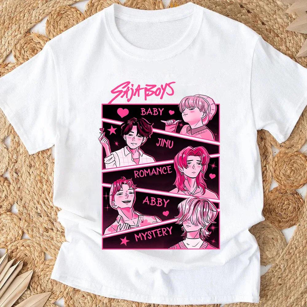 Nové 2025 Film KPop Lovci démonů Kreslené tričko Letní tričko s krátkým rukávem pro ležérní volné ženy a muže Graficky potištěné topy