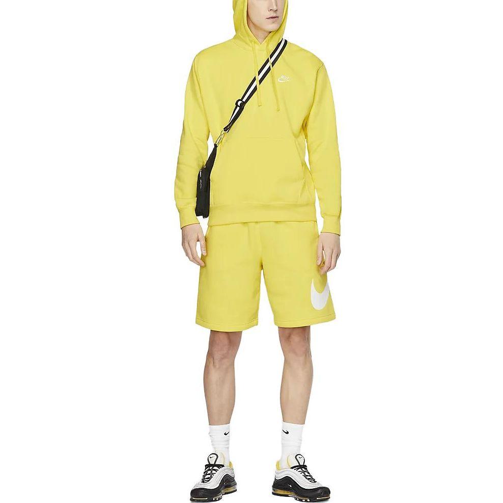 Nike Sweatshirts Men's Yellow Hooded Moderate Regular BV2654-731