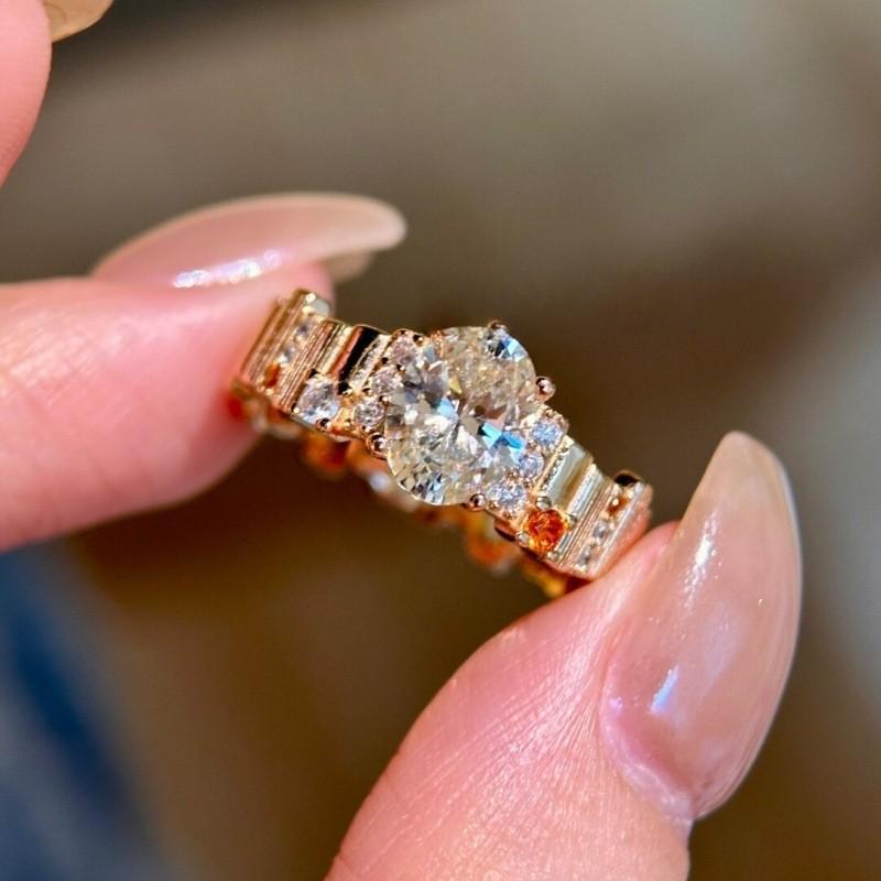 Xiaohongshu Bestseller: Vintage Brushed Zircon Diamond Star Ring for Women - Luxurious High-End Feel Adjustable Open Size