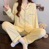Spring Women's Pajamas Homewear Set Girls Students Long-Sleeved Pajamas Cartoon Cute Sweet Pajamas Homewear Set