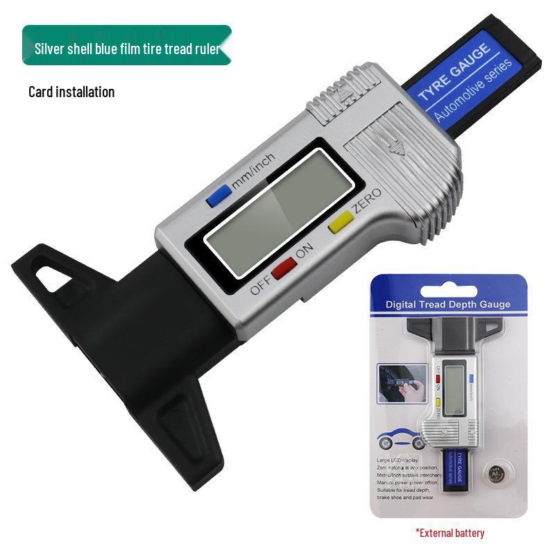 Digital Tire Tread Depth Gauge - Electronic Measurement Tool for Car Tire Wear Detection