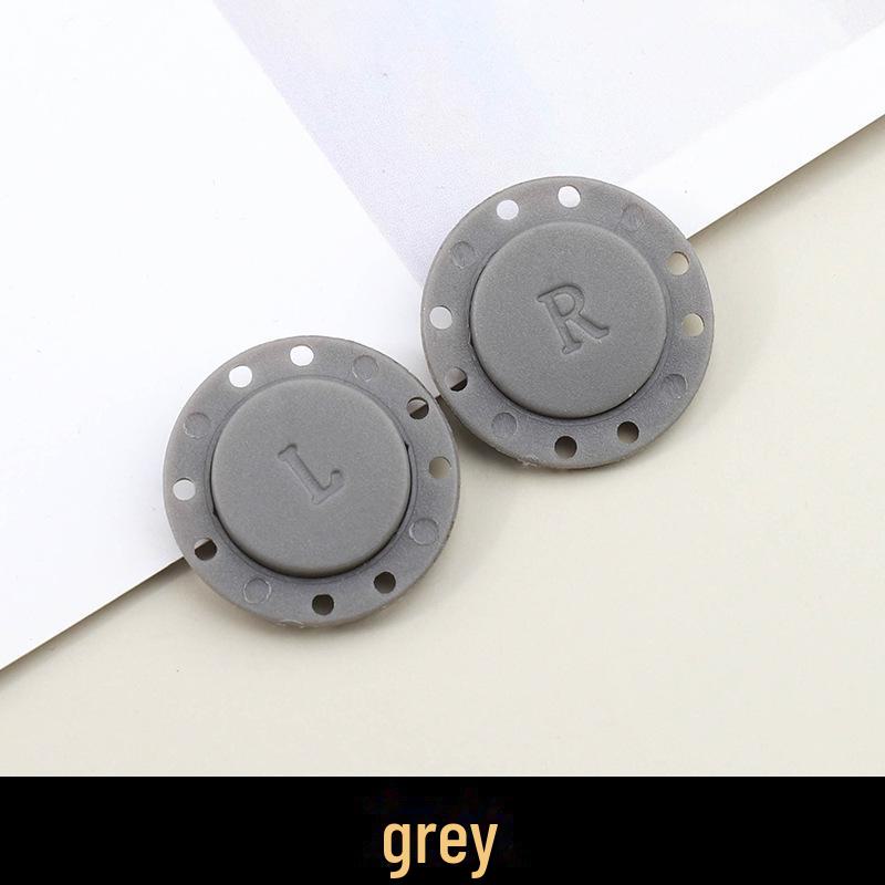 

Женское пальто с невидимыми цветными нейлоновыми магнитными кнопками 41L=26.MM серый