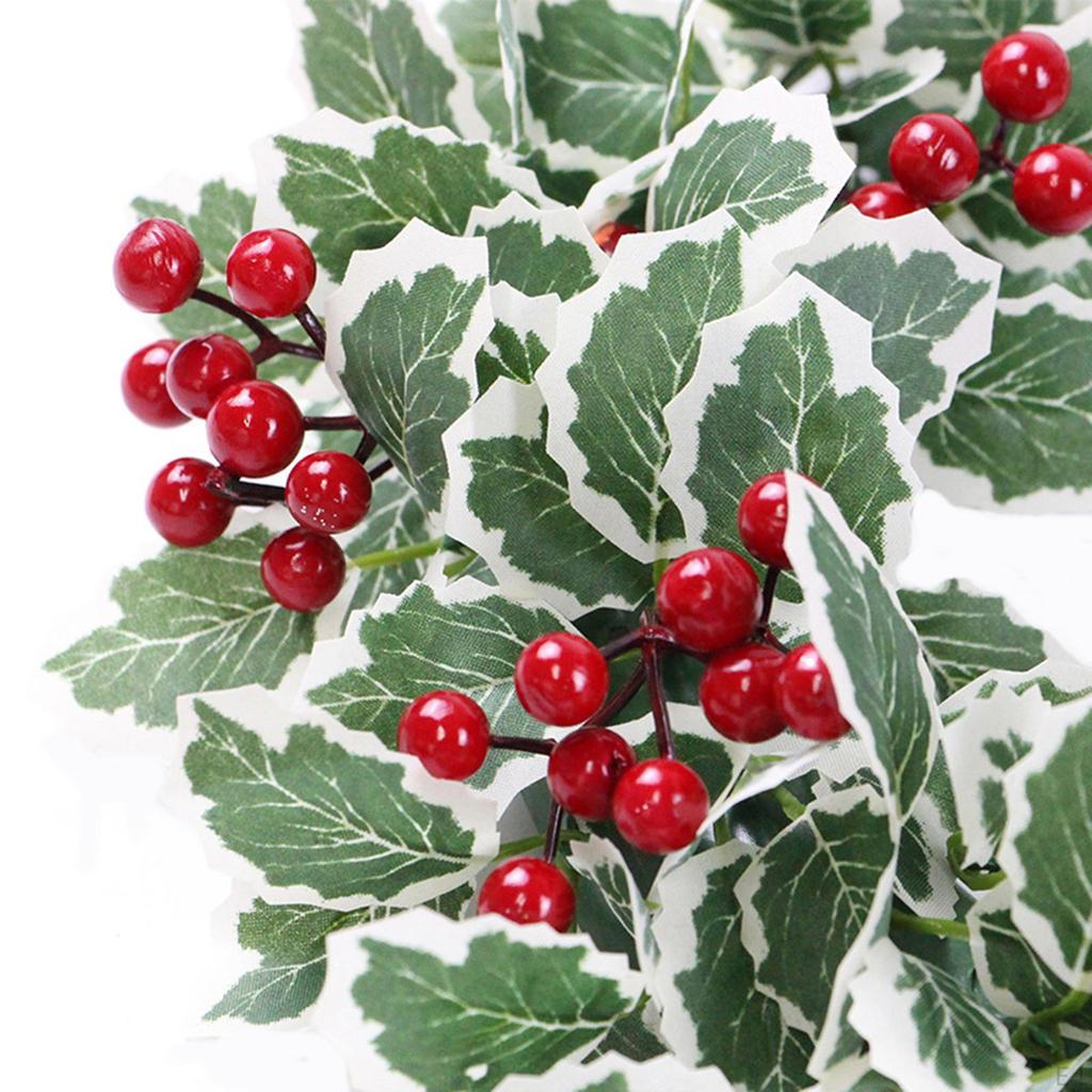 Artificial Christmas Wreath for Front Door Outdoor Holiday Garland Fireplace Home Living Room