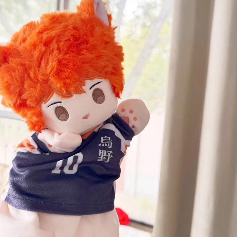 Cartoon Hinata Shoyo Kozume Kenma Hand Puppet Haikyuu Doll Clothes Can Be Taken Off Kuroo Tetsurou Kei Tsukishima Kawaii Puppet