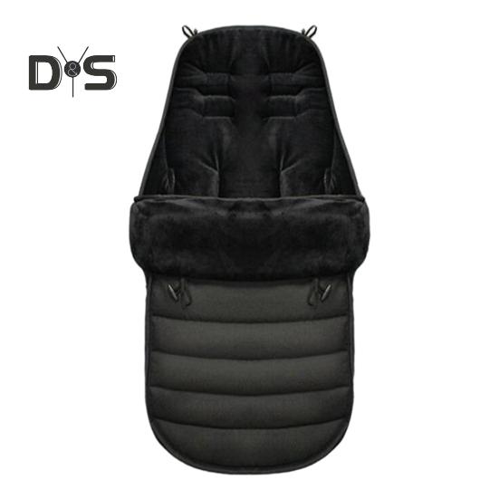 

Универсальный конверт для ног для коляски, водонепроницаемый, теплый, регулируемый, удобный льняной детский спальный мешок для холодной погоды чёрный