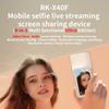 2025 RK-X40F Magnetic Vlog Selfie Monitor Screen for Smartphone Rear Camera Selfie Vlog Live Stream for iPhone 16 15 Pro Max