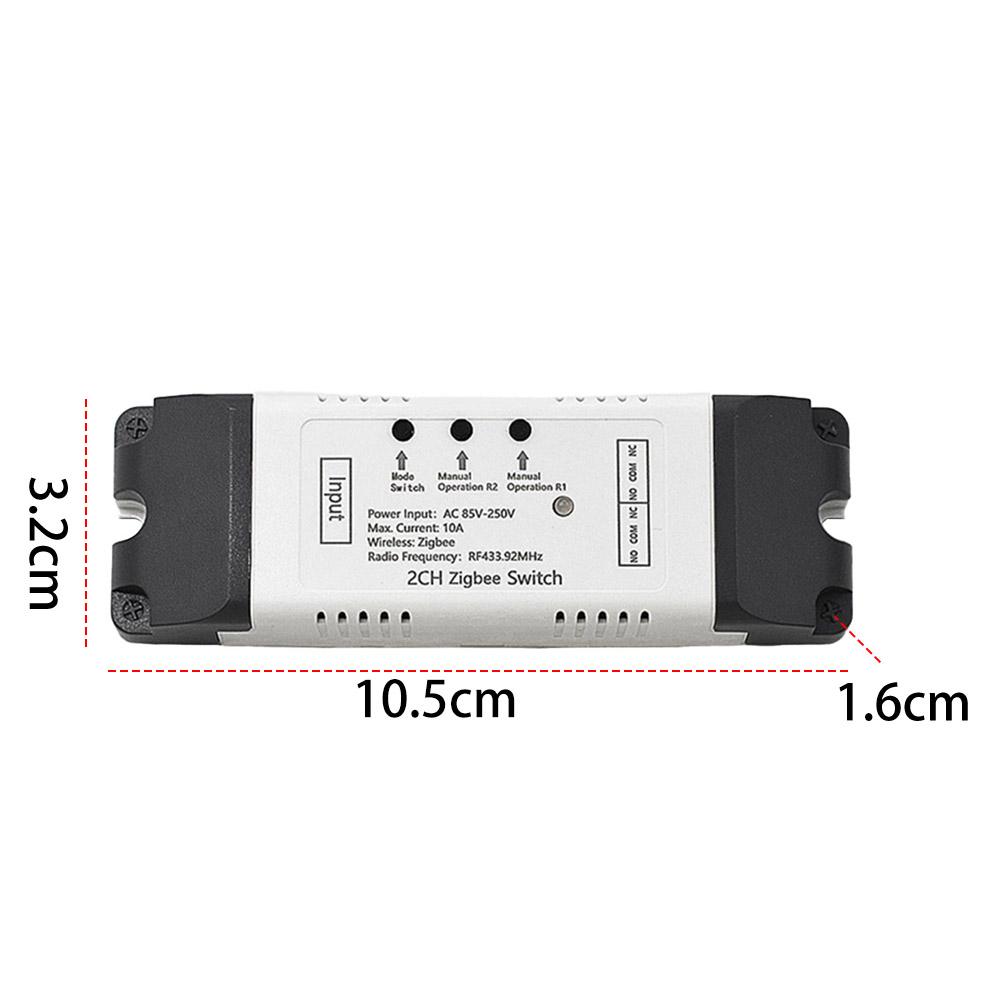 2 canale WiFi/Zigbee releu comutator modul RF 433Mhz Smart switch modul releu temporizator modul DIY Smart Home automatizare ușă acces