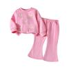 Kids Casual Long-Sleeve Set, Comfortable Daily Wear Outfits