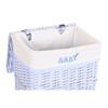 Set of Baskets DKD Home Decor Blue Celeste Wicker Children's 44 X 34 X 56 Cm (5 Pieces)