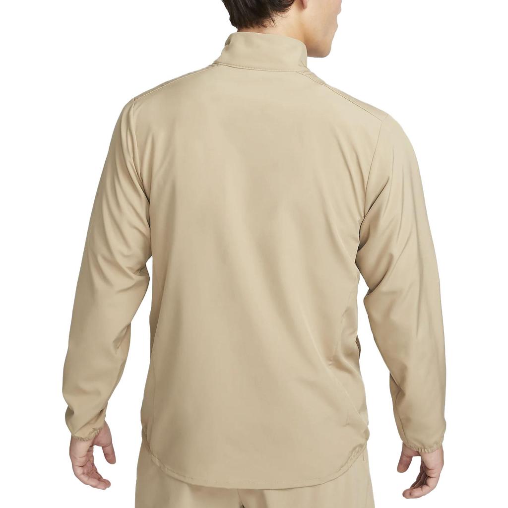Nike Solid Color Stand Collar Zip-Up Long Sleeve Jacket Men Jackets Khaki FB7500-247