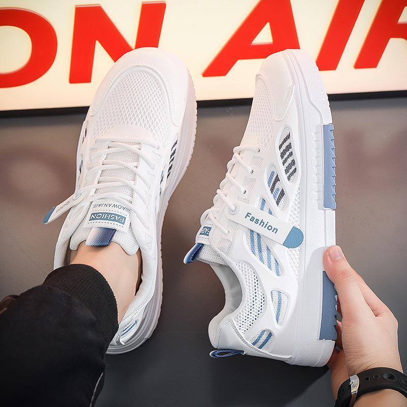 Shoes Men's Shoes 2025 New Spring and Summer Trend Fashion Versatile Height Increase White Shoes Sports and Leisure Board Shoes Men's